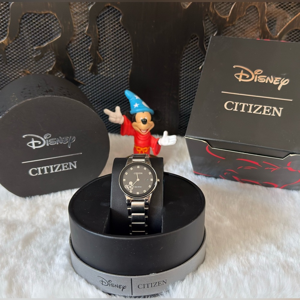 Citizen Disney Eco Drive (solar power) Black and Silver Watch